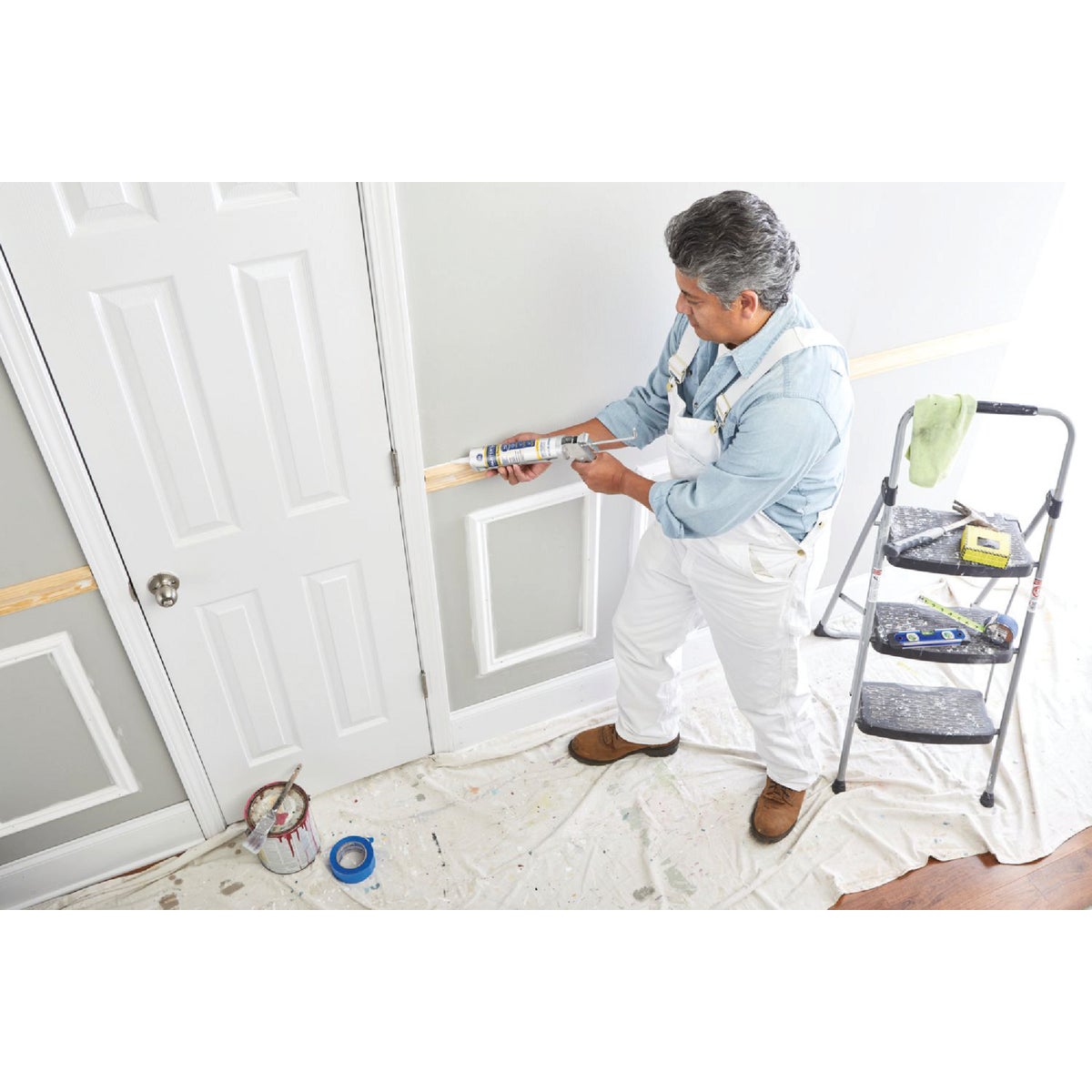 GE Painter's 10.1 Oz. Seal & Paint All-Purpose White Siliconized Acrylic Latex Caulk (MAP110WT)