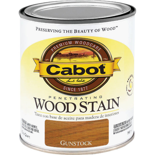 Cabot Penetrating Wood Stain, Gunstock, 1 Qt.