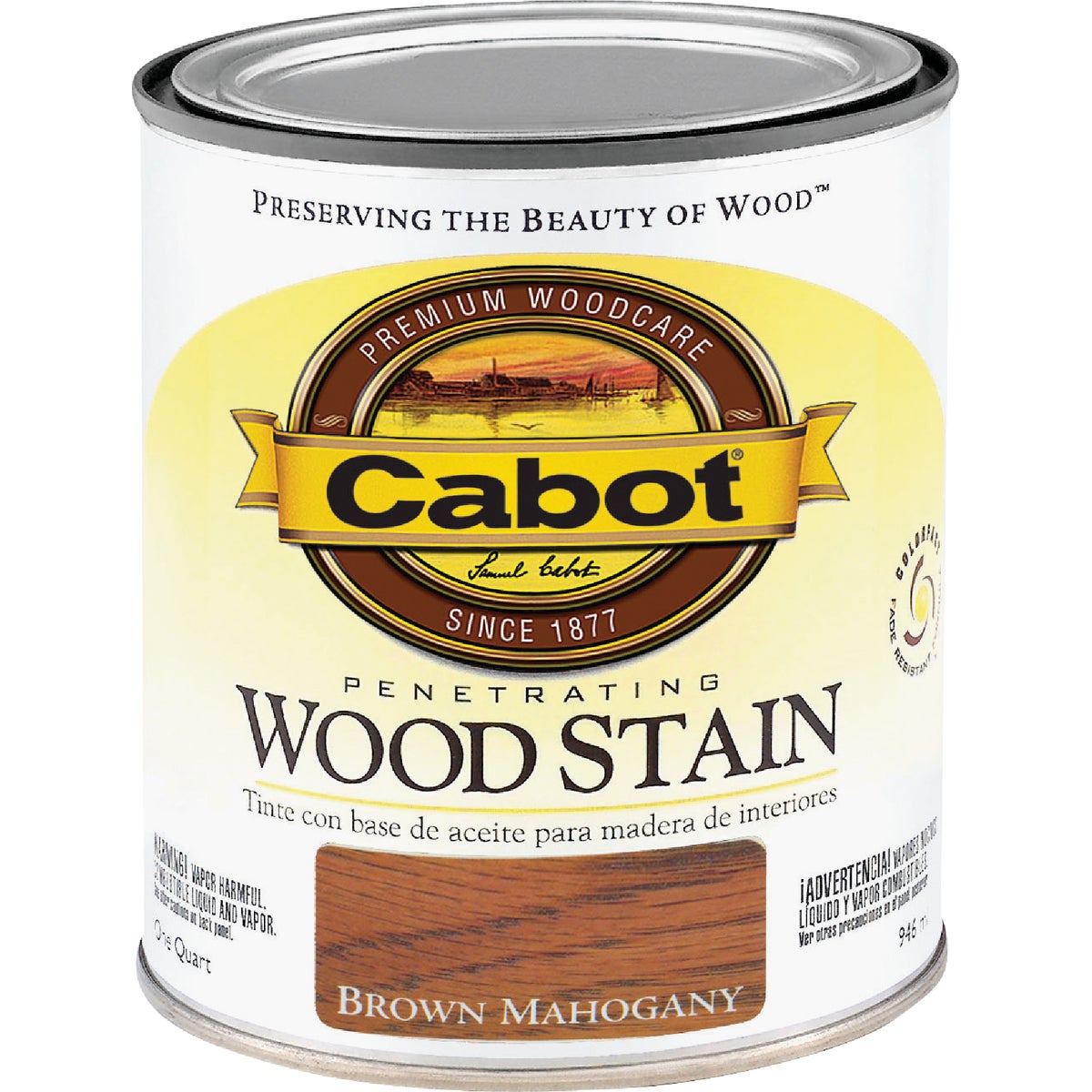 Cabot Penetrating Wood Stain, Brown Mahogany, 1 Qt.