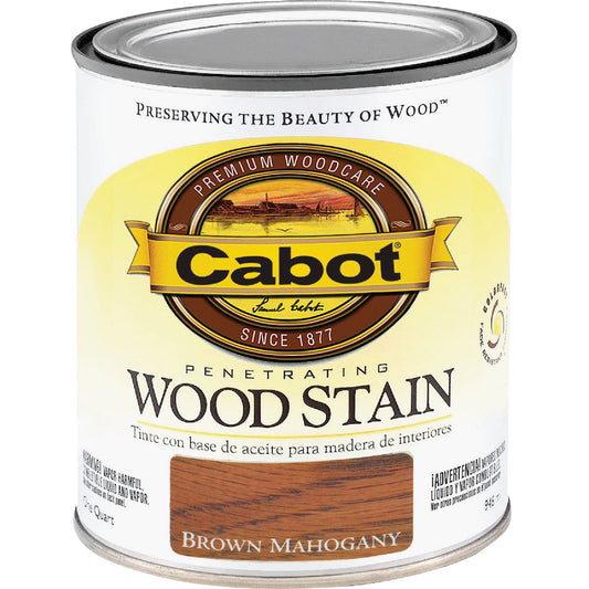 Cabot Penetrating Wood Stain, Brown Mahogany, 1 Qt.