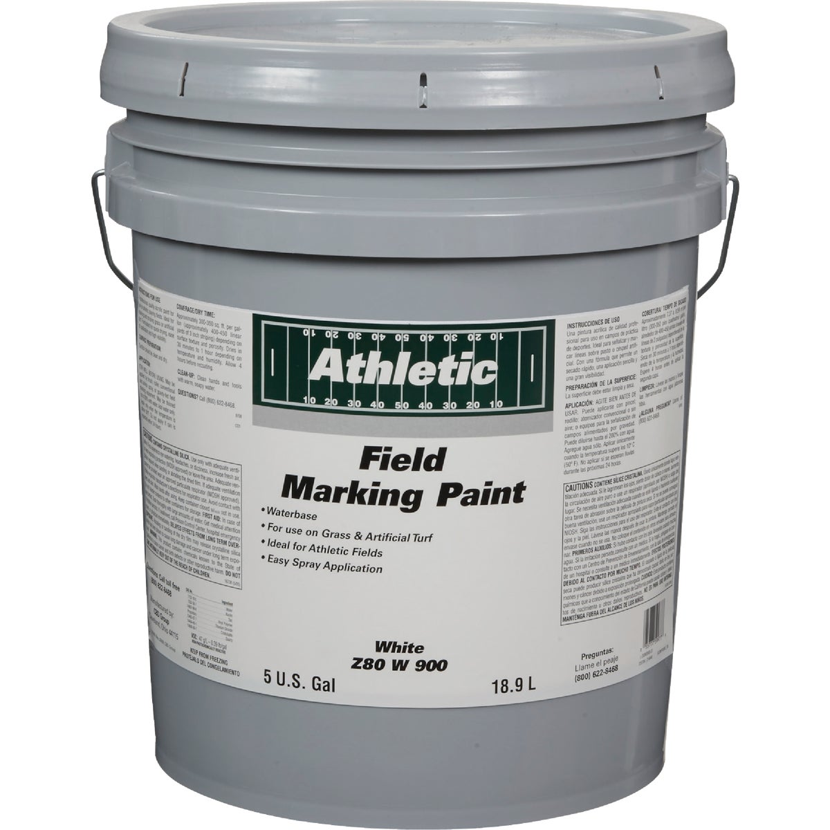 Field Marking Paint White 5 Gal Acrylic Flat Field Marking Paint