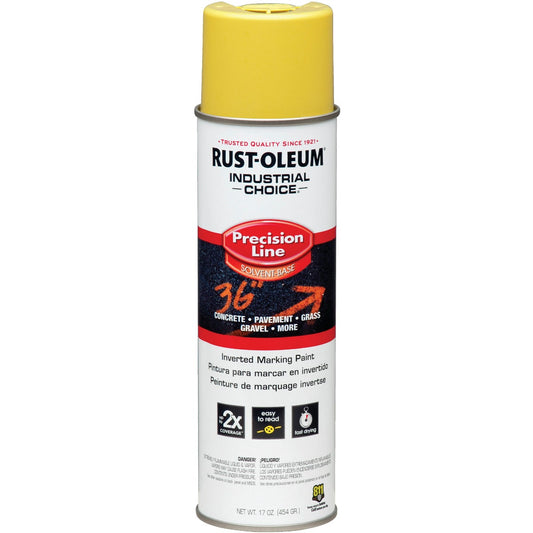 Rust-Oleum Industrial Choice Hi-Visibility Yellow 17 Oz. Inverted Marking Spray Paint