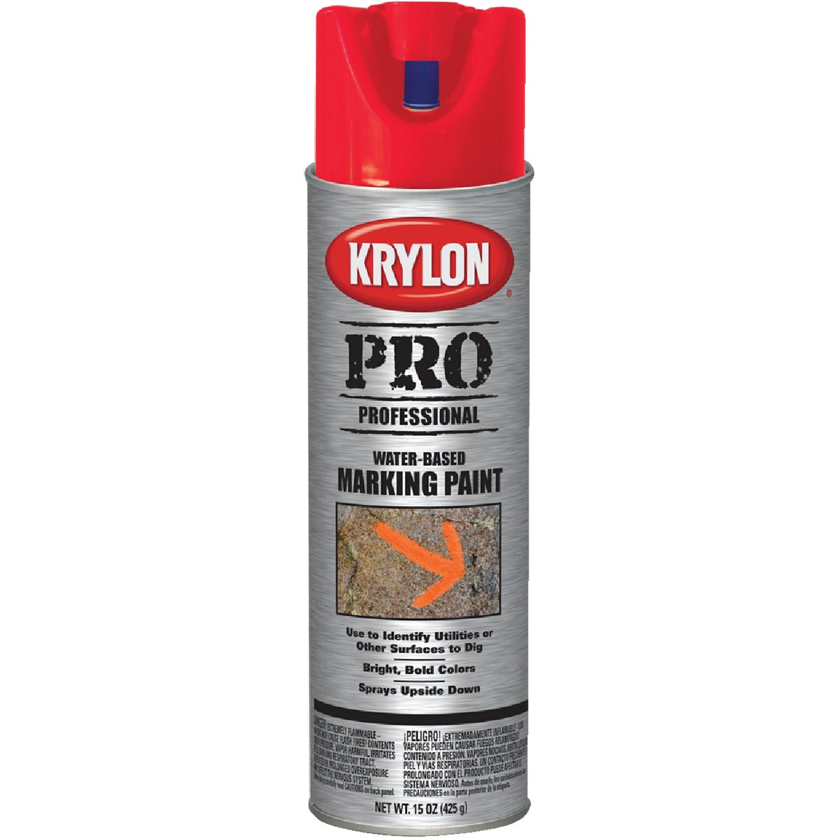 Krylon Fluorescent Safety Red 15 Oz. Inverted Marking Spray Paint
