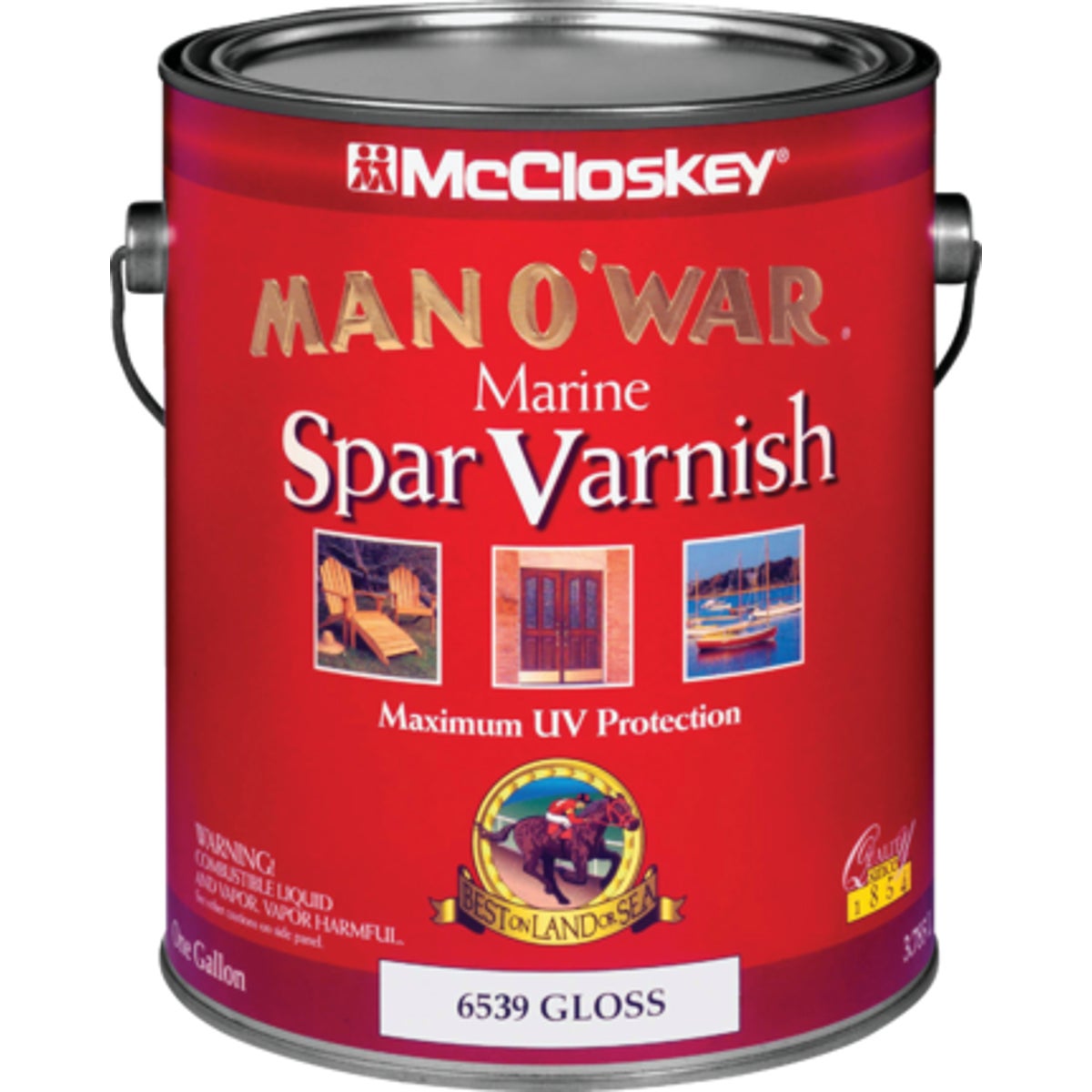 McCloskey Man O'War Gloss Low VOC Marine Spar Interior & Exterior Varnish, Gallon