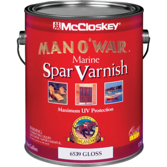 McCloskey Man O'War Gloss Low VOC Marine Spar Interior & Exterior Varnish, Gallon