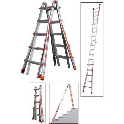 Little Giant Alta-One 22 Ft. Aluminum Multi-Position Telescoping Ladder with 250 Lb. Load Capacity Type I Ladder Rating