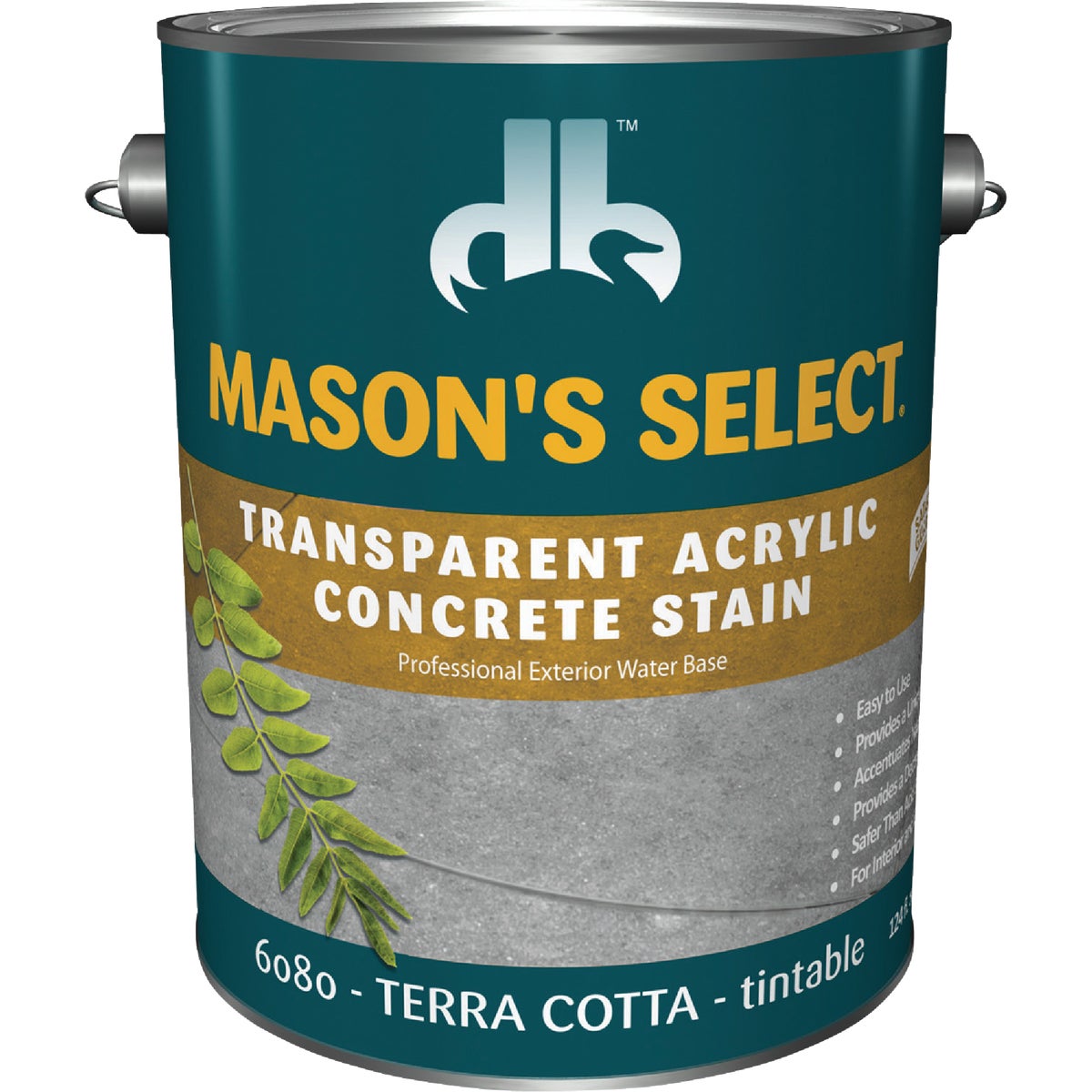 Duckback Mason's Select Interior/Exterior Terra Cotta Concrete Stain, 1 Gal.
