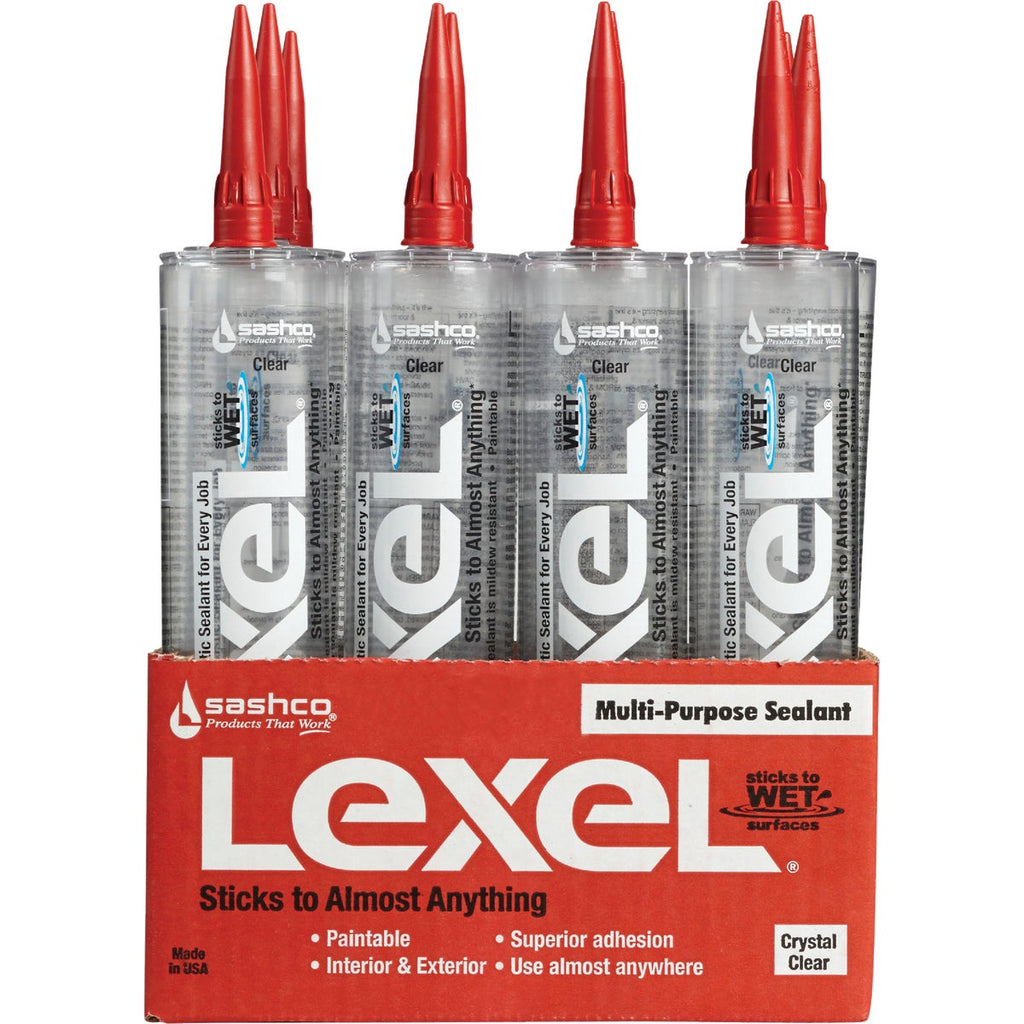 Sashco Lexel 10.5 Oz. Caulk Polymer Sealant, Clear