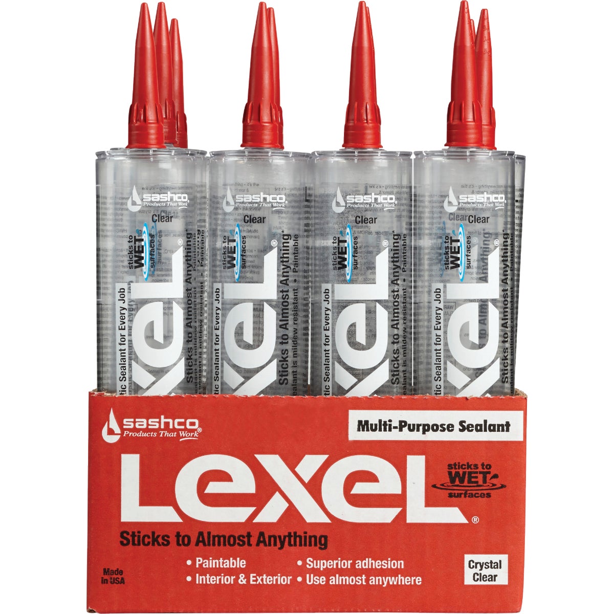 Sashco Lexel 10.5 Oz. Caulk Polymer Sealant, Clear