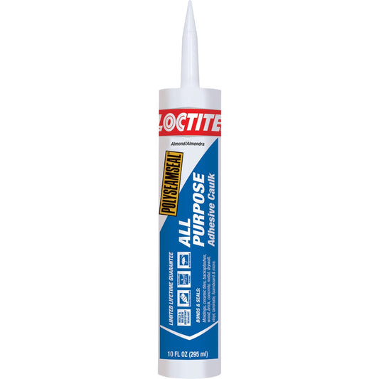 LOCTITE POLYSEAMSEAL 10 Oz. Almond Adhesive Caulk