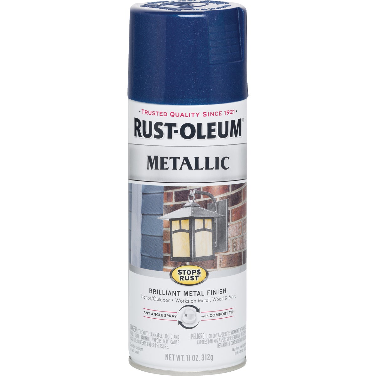 Rust-Oleum Stops Rust 11 Oz. Metallic Satin Spray Paint, Cobalt Blue