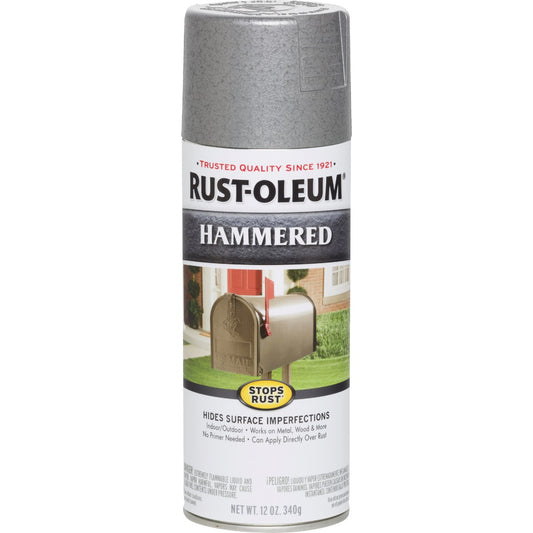 Rust-Oleum Silver Metallic 12 Oz. Hammered Finish Spray Paint