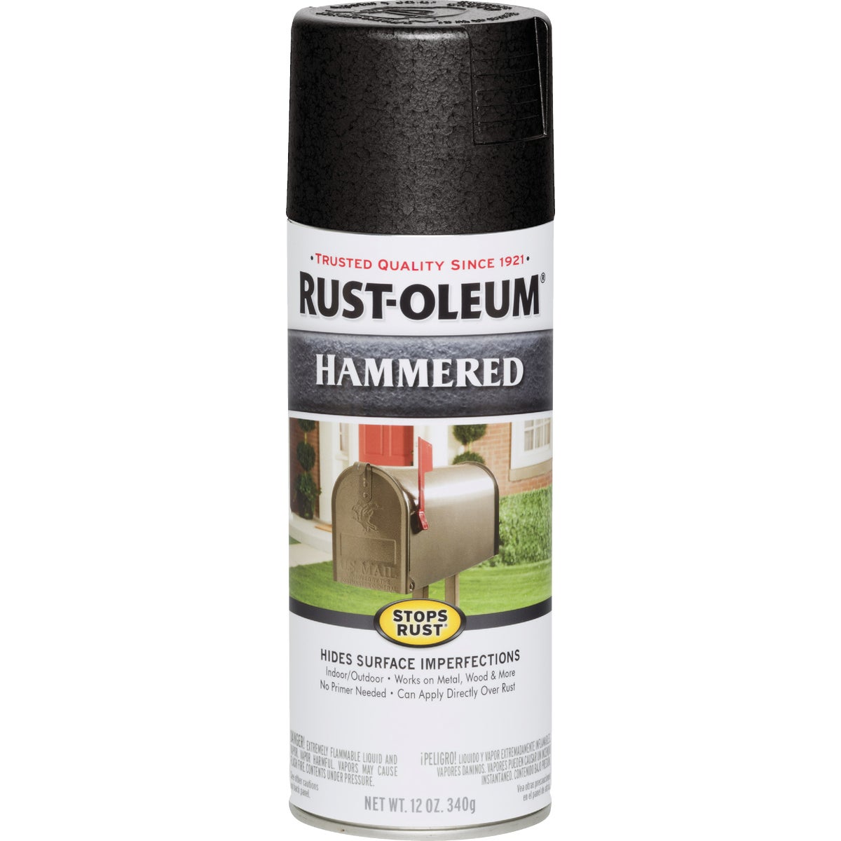 Rust-Oleum Black Metallic 12 Oz. Hammered Finish Spray Paint