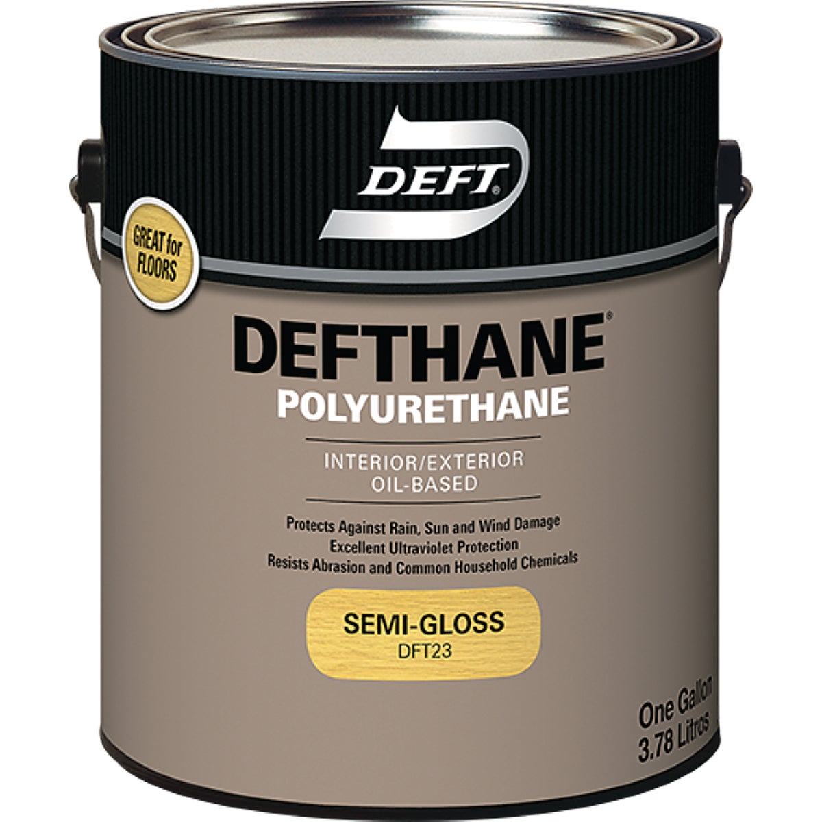 Deft Defthane Semi-Gloss Clear Interior/Exterior Polyurethane, 1 Gal.