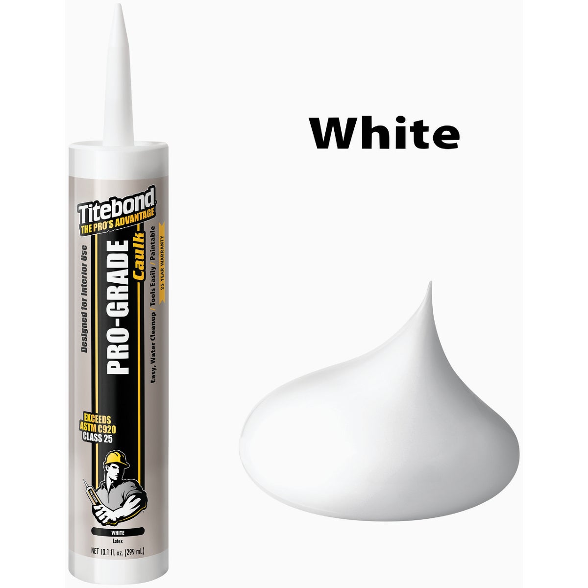 Titebond 10.1 Oz. White Pro-Grade Caulk