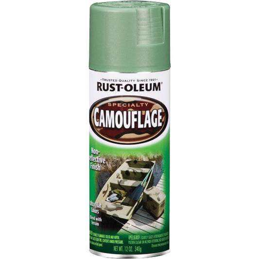 Rust-Oleum Camouflage 12 Oz. Flat Spray Paint, Army Green