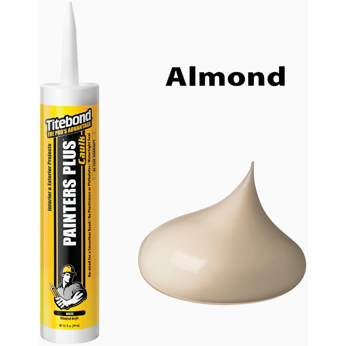 Titebond Painter's Plus 10.1 Oz. Almond Acrylic Caulk