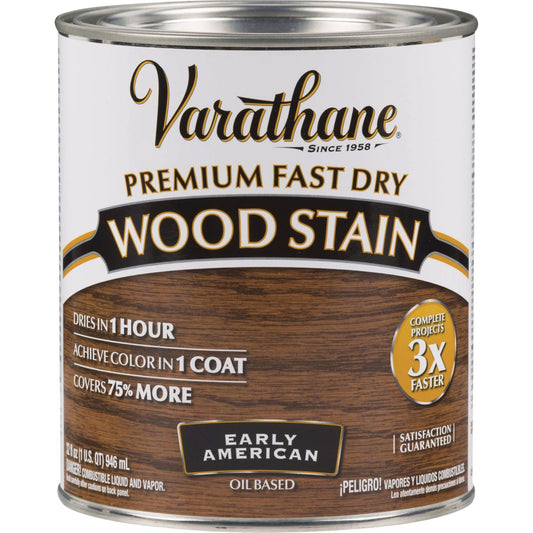 Varathane Fast Dry Early American Urethane Modified Alkyd Interior Wood Stain, 1 Qt.