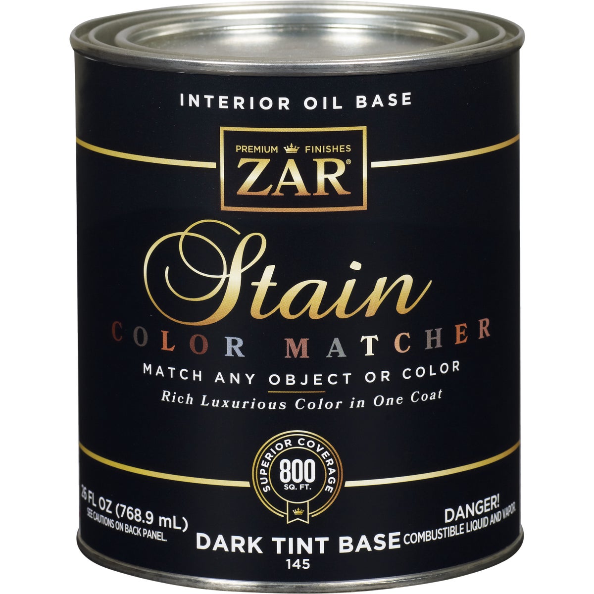 Zar 1 Qt. Color Matcher Dark Tint Base Oil-Based Multi-Surface Interior Stain