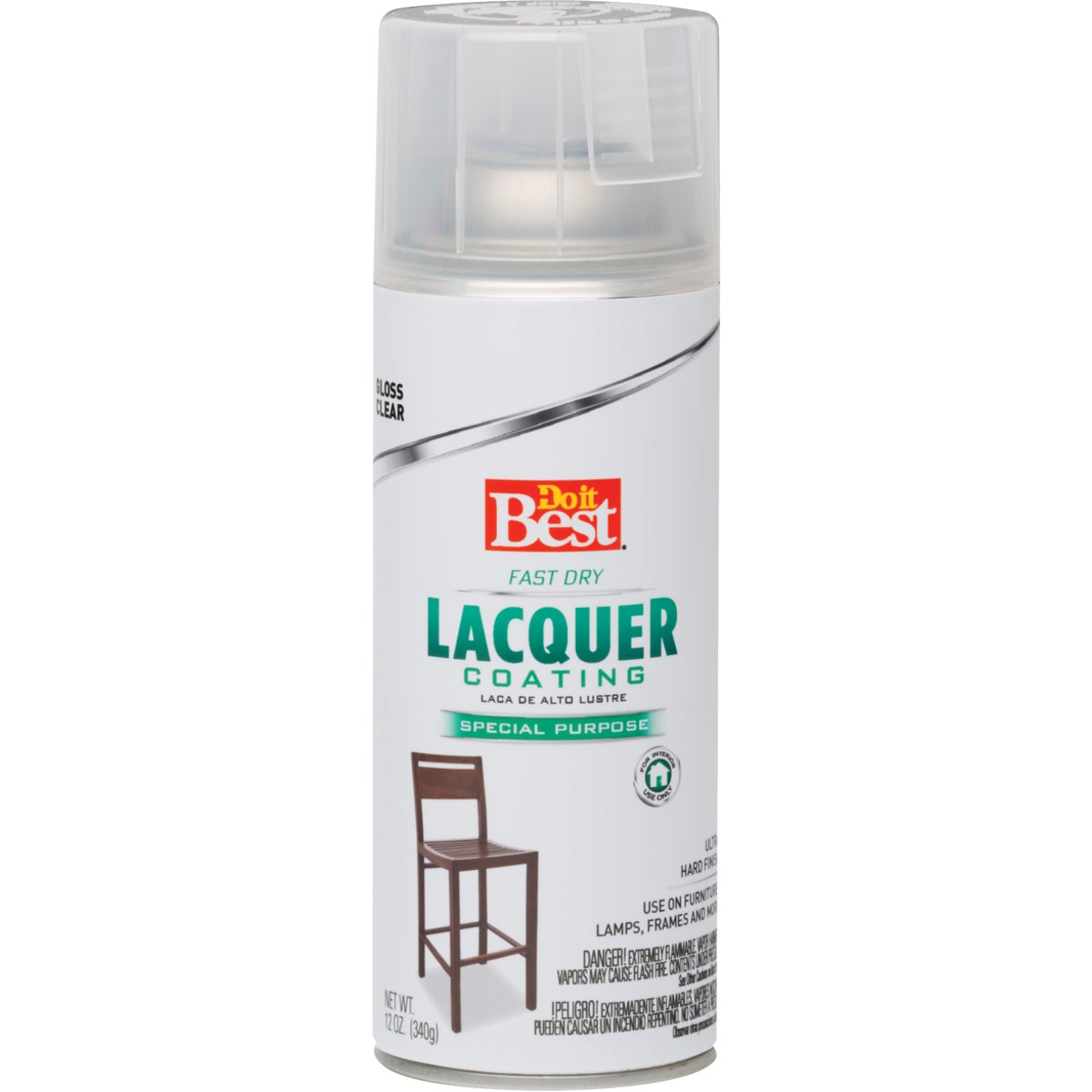 Do it Best 11 Oz. Clear High-Gloss Spray Lacquer