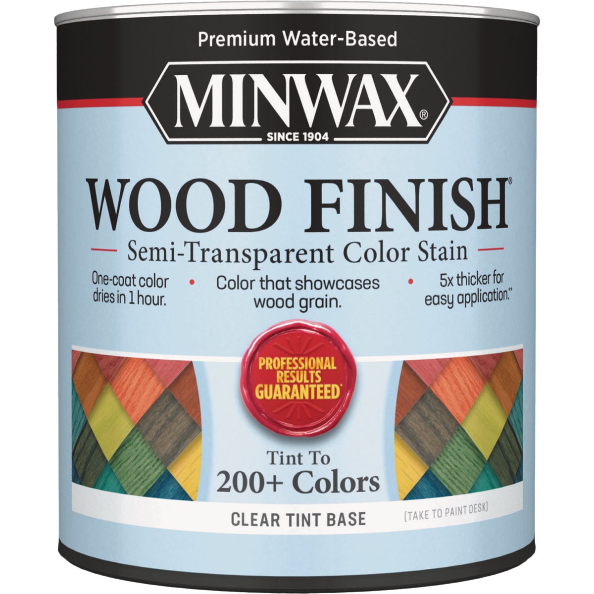 Minwax Wood Finish Semi-Transparent Color Stain, Clear Tint Base, 1 Qt.