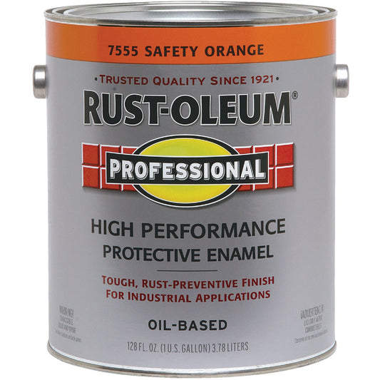 Rust-Oleum Professional Industrial Enamel, Safety Orange, 1 Gal.