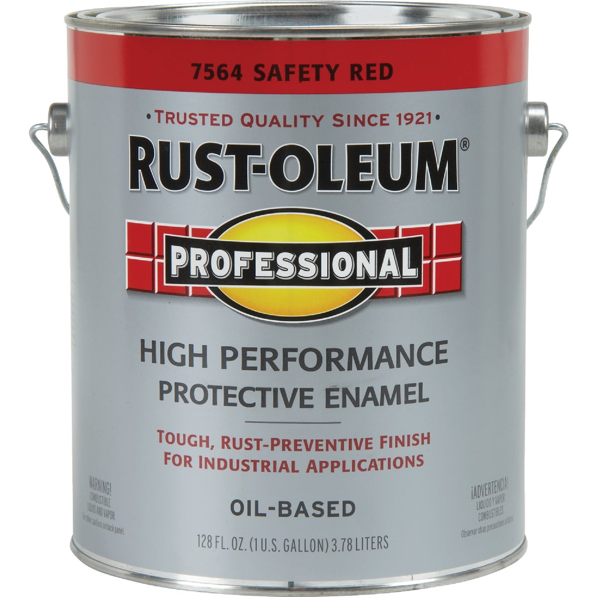 Rust-Oleum Professional Industrial Enamel, Safety Red, 1 Gal.