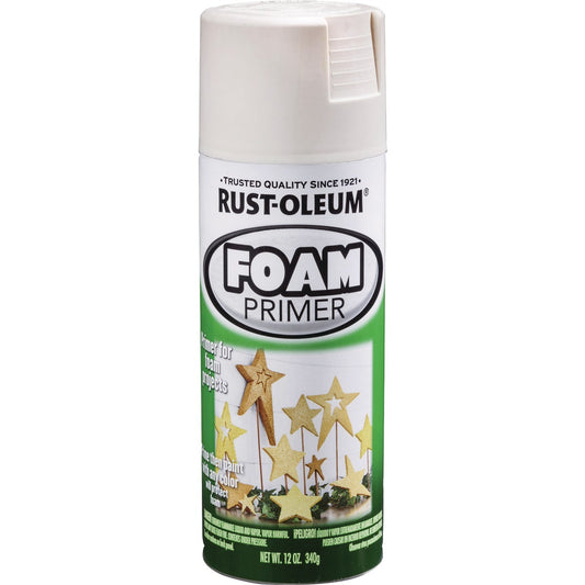 Rust-Oleum 12 Oz. White Foam Primer Spray