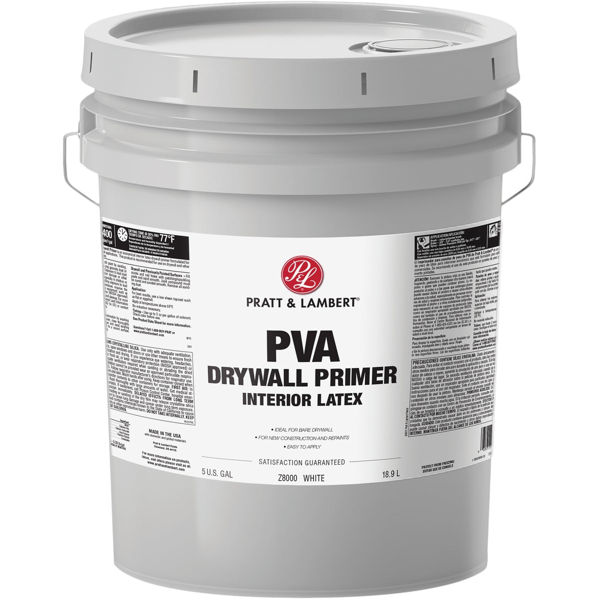 Pratt & Lambert 5 Gal. White PVA Drywall Primer