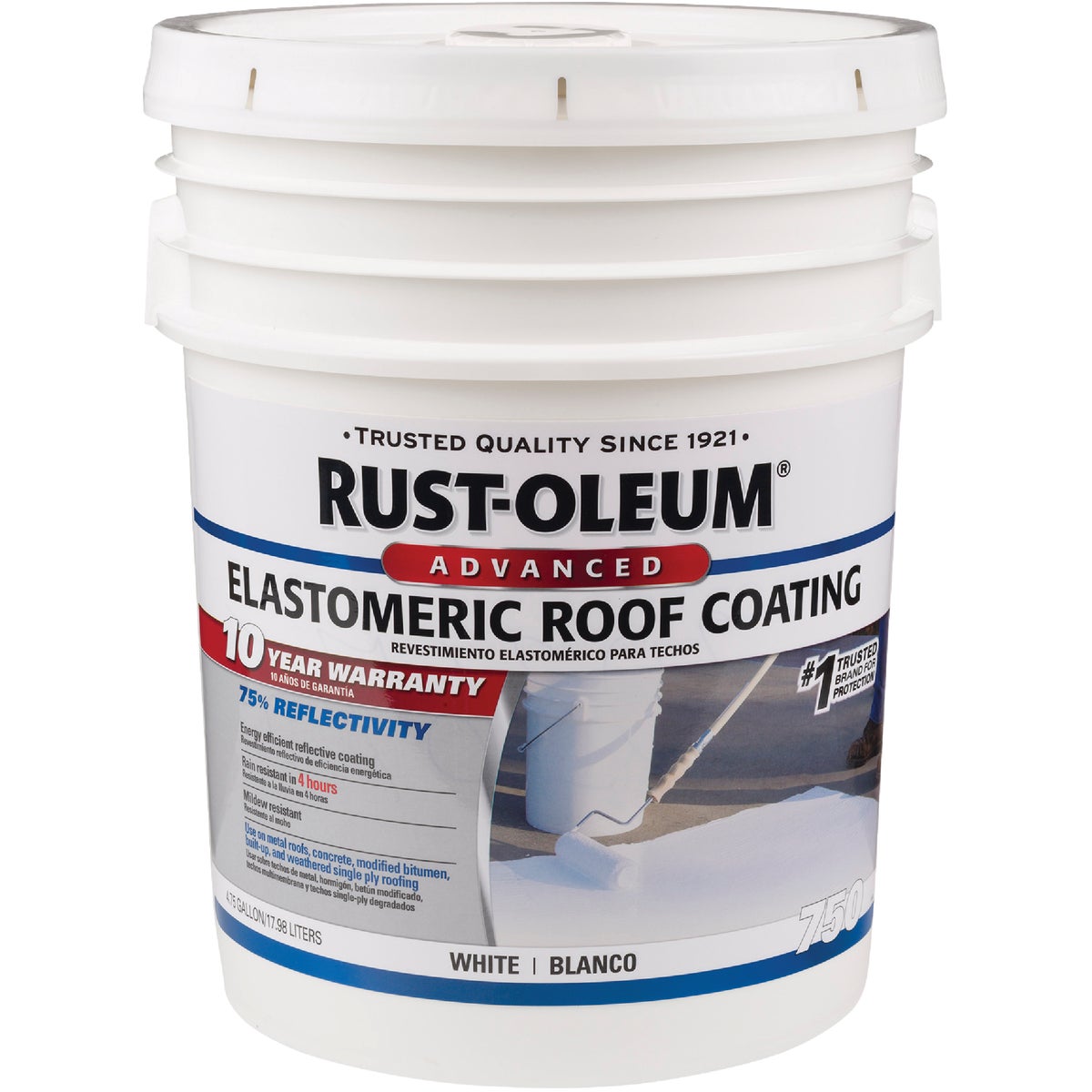 Rust-Oleum 750 5 Gal. 10-Year Elastomeric Roof Coating