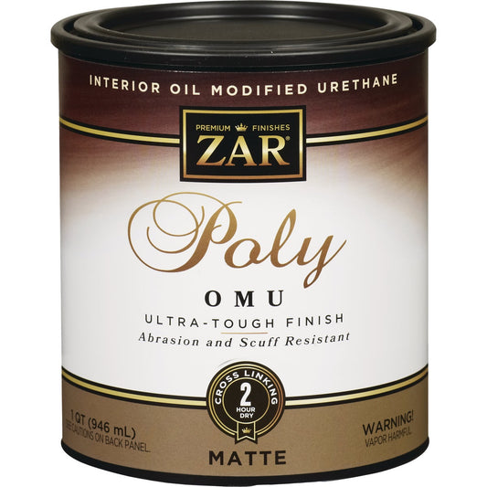 ZAR Matte Ultra Max Interior Polyurethane, 1 Qt.