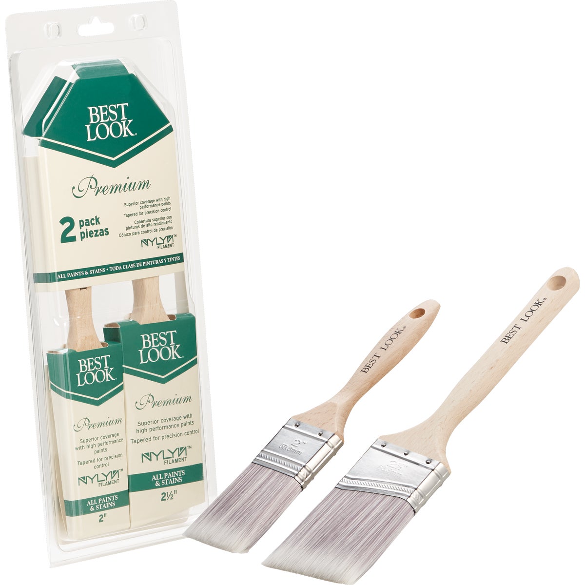 Best Look Premium Paint Brush Set (2-Piece)