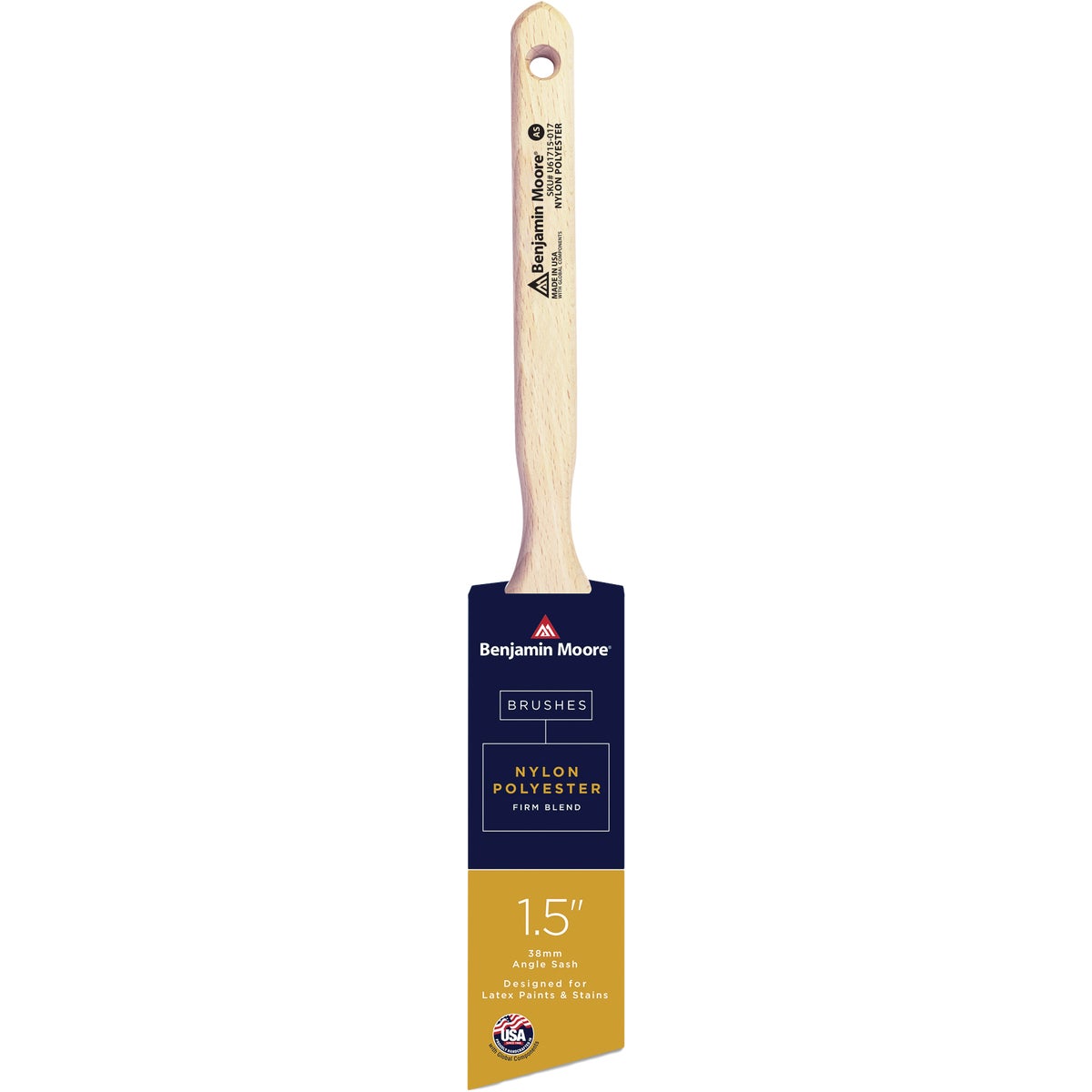 Benjamin Moore 1.5 In. Firm Nylon/Poly Angle Sash Brush