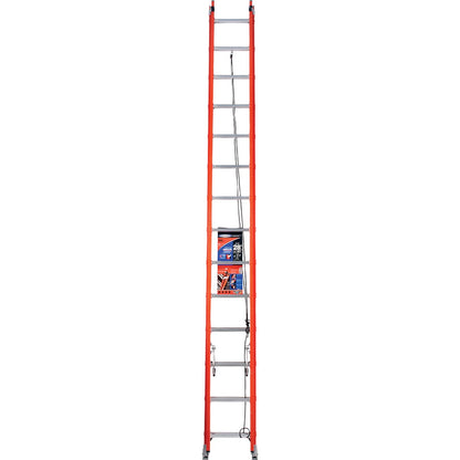 Werner 28 Ft. Fiberglass Extension Ladder with 300 Lb. Load Capacity Type IA Duty Rating