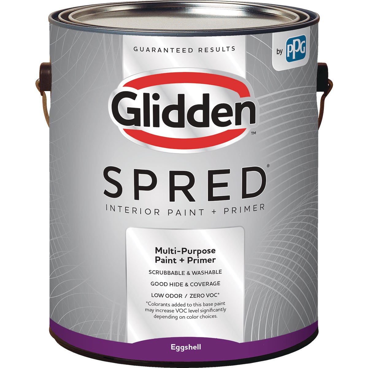 Glidden Spred Interior Paint + Primer Eggshell White & Pastel Base 1 Gallon