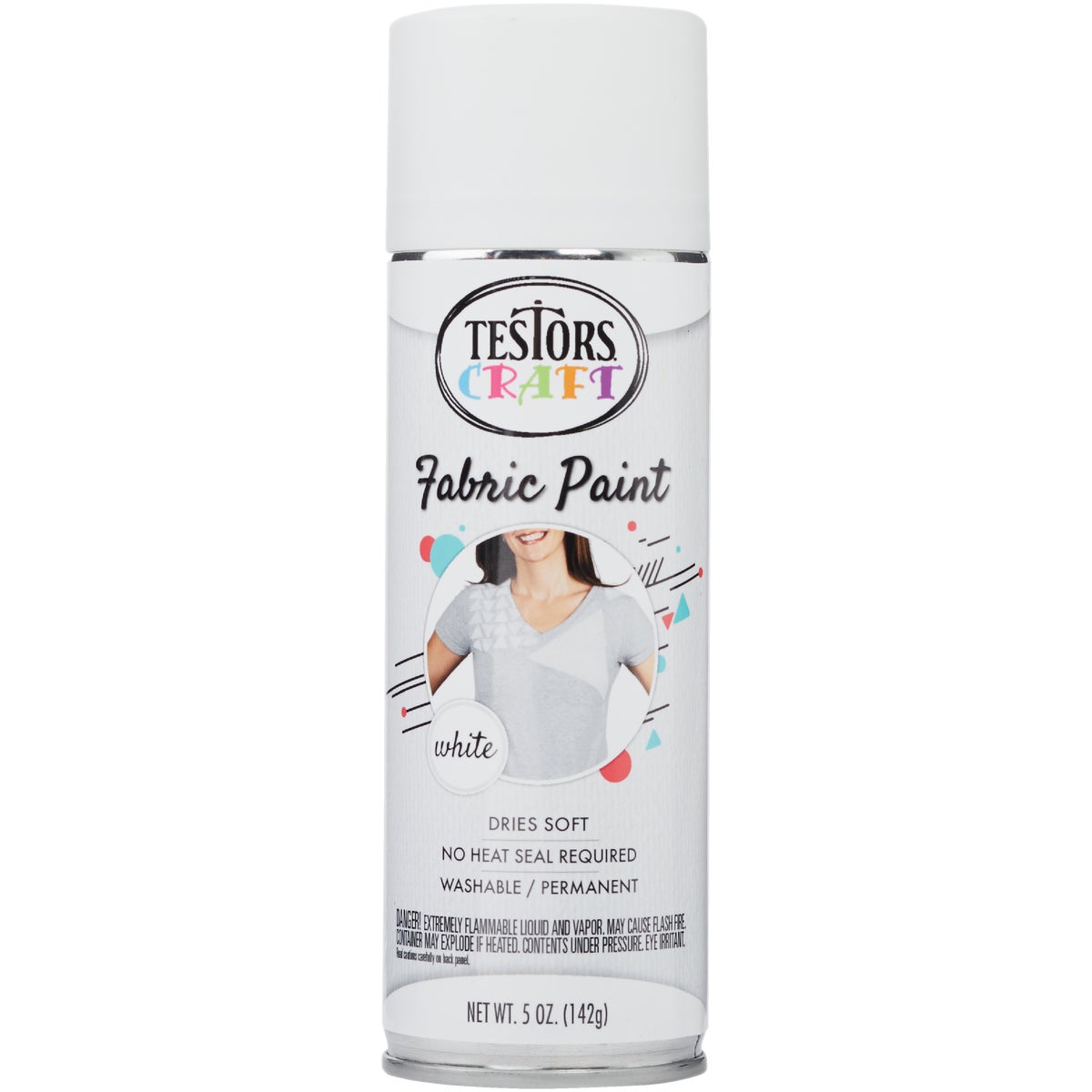 Testors Craft 5 Oz. Matte White Fabric Spray Paint