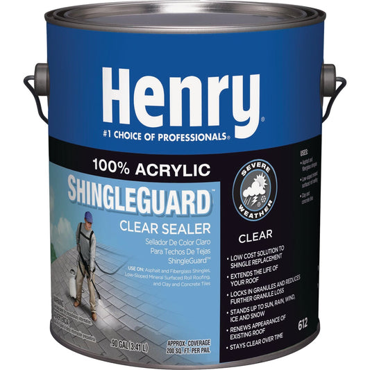 Henry 612 ShingleGuard 1 Gal. Clear 100% Acrylic Roof Coating