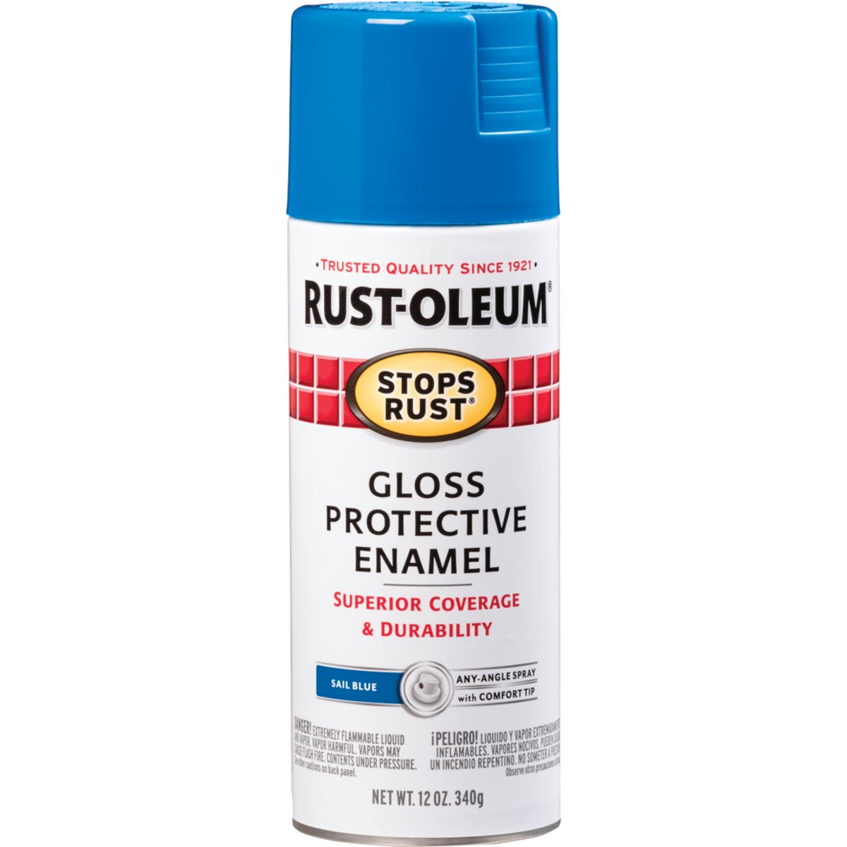 Rust-Oleum Stops Rust Sail Blue Gloss 12 Oz. Anti-Rust Spray Paint