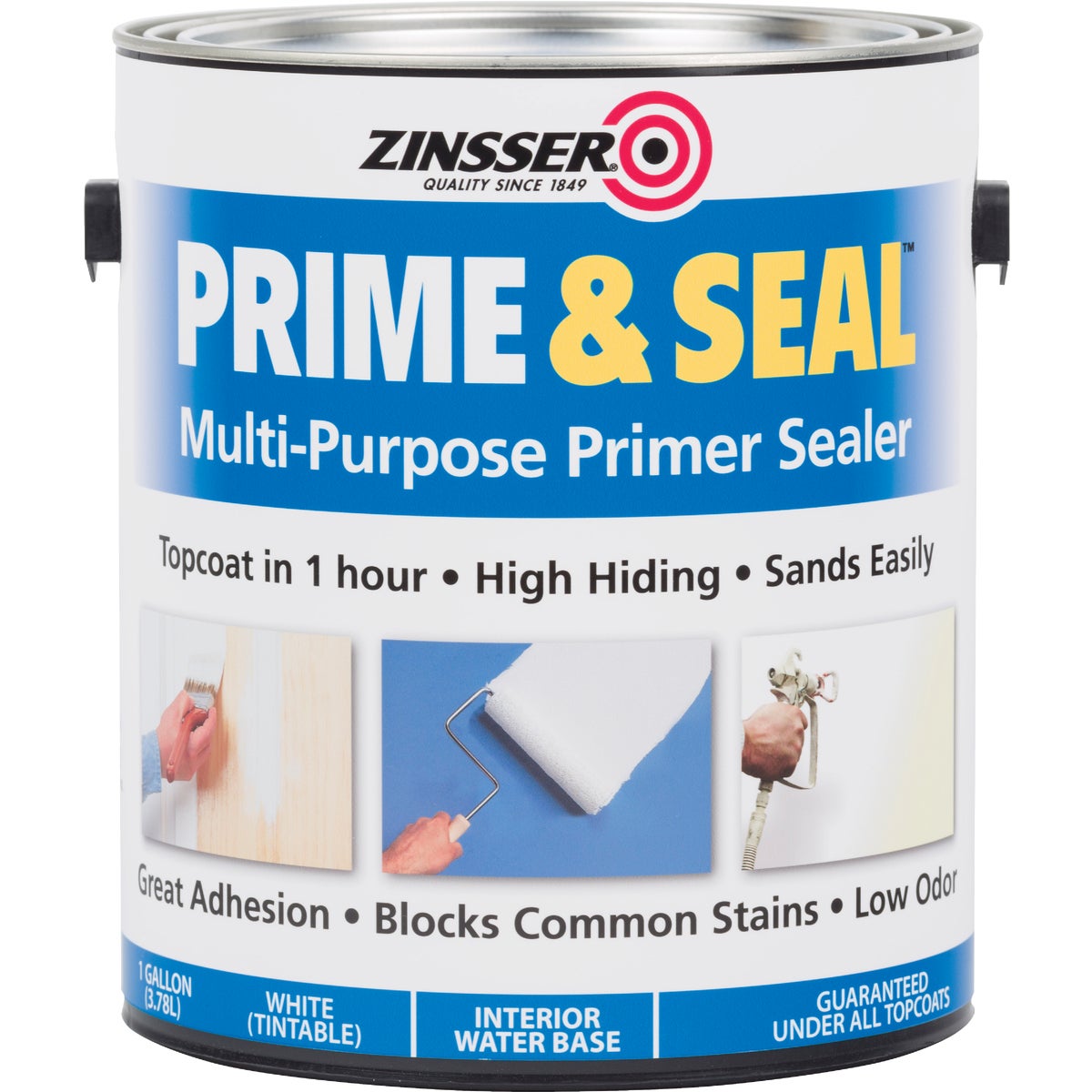 Zinsser Interior Prime & Seal Water-Based Primer, White, 1 Gal.