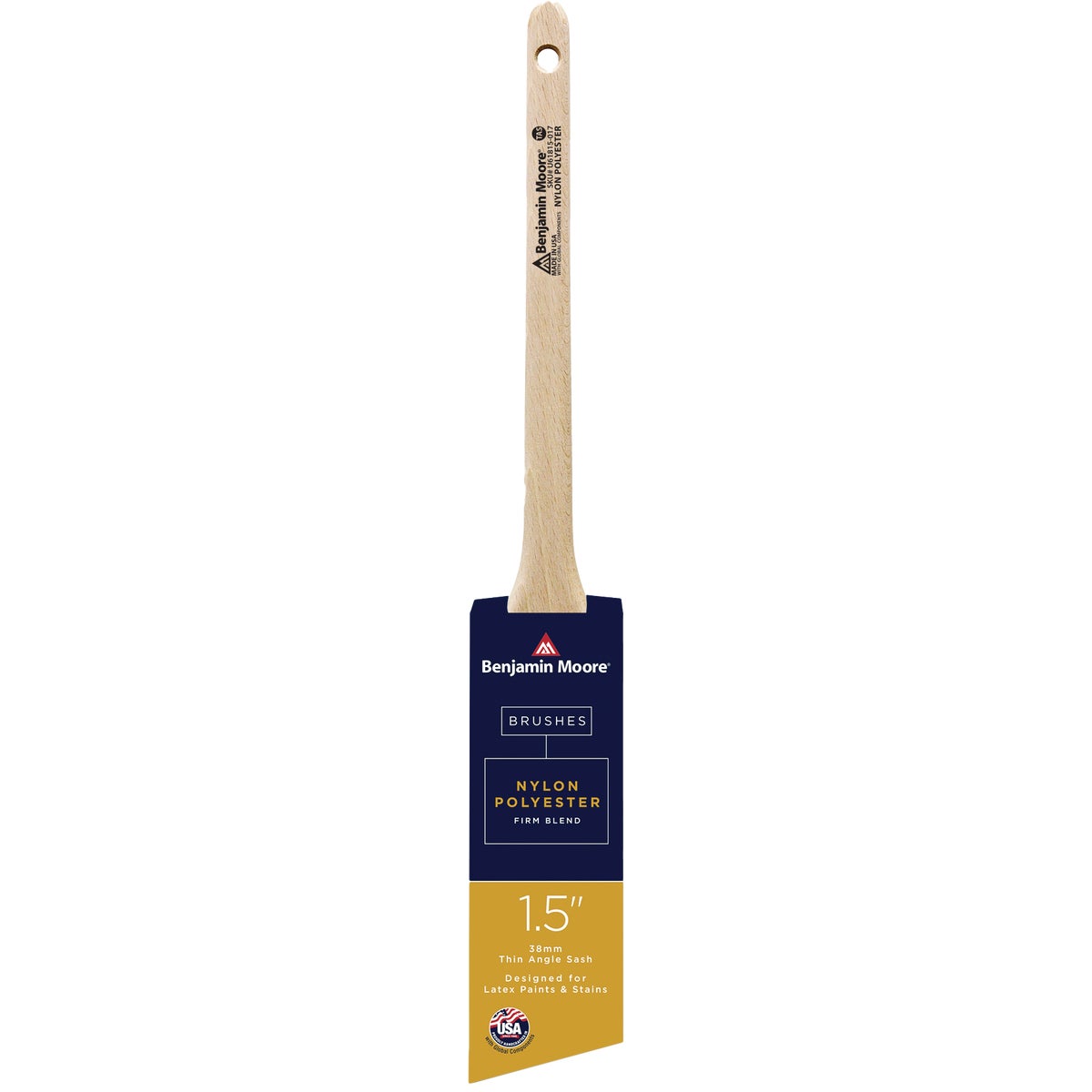 Benjamin Moore 1.5 In. Firm Nylon/Poly Thin Angle Sash Brush