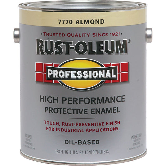 Rust-Oleum Professional Oil Based Gloss Protective Rust Control Enamel, Almond, 1 Gal.