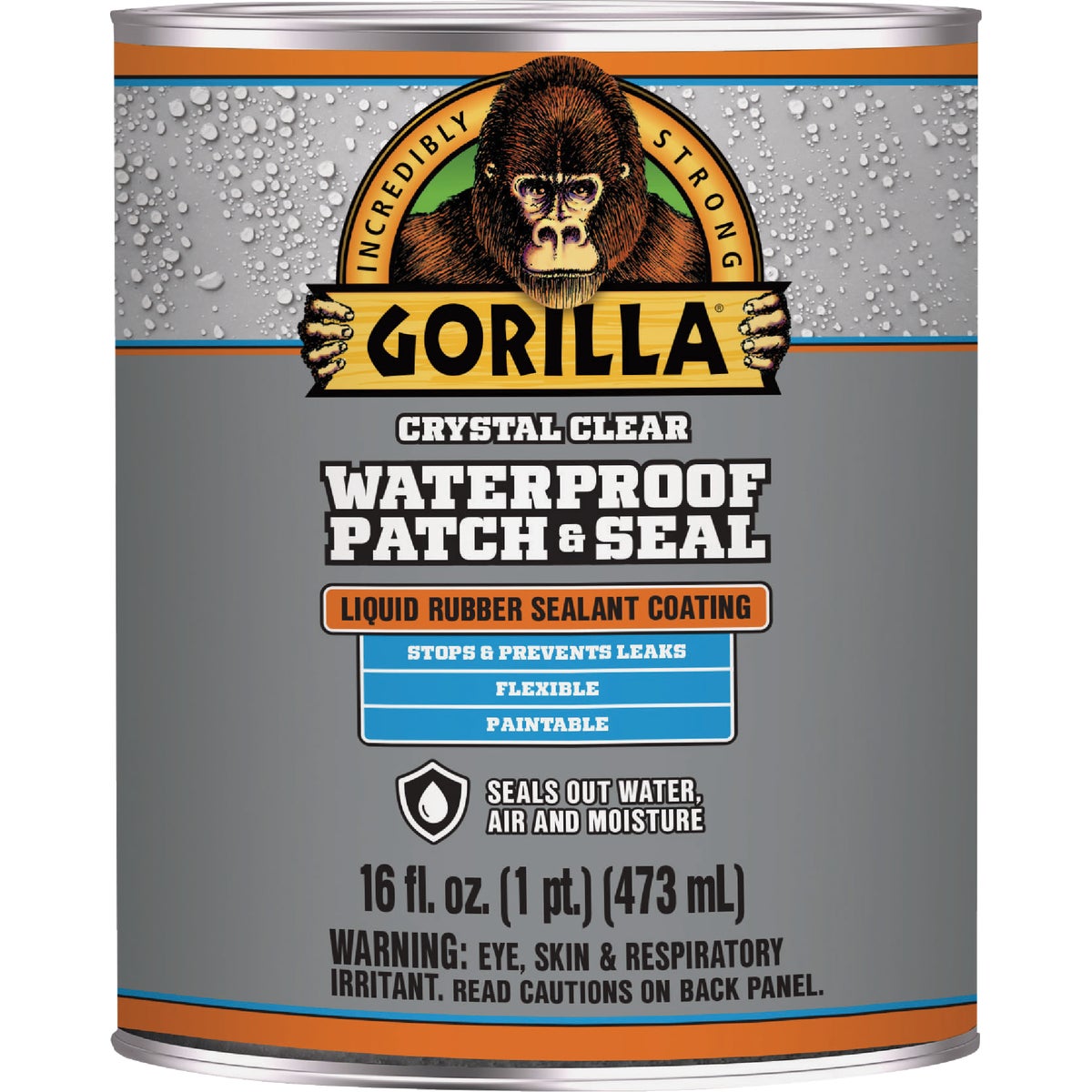 Gorilla 16 Oz. Clear Waterproof Patch & Seal Liquid