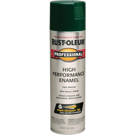 Rust-Oleum Professional Fast Dry 15 Oz. Gloss High Performance Enamel Spray Paint, Hunter Green