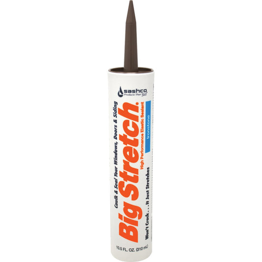 Sashco Big Stretch 10.5 Oz. Acrylic Elastomeric Caulk, Ironstone