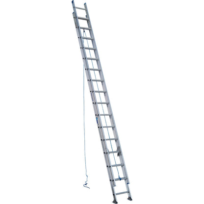 Werner 32 Ft. Aluminum Extension Ladder with 250 Lb. Load Capacity Type I Duty Rating