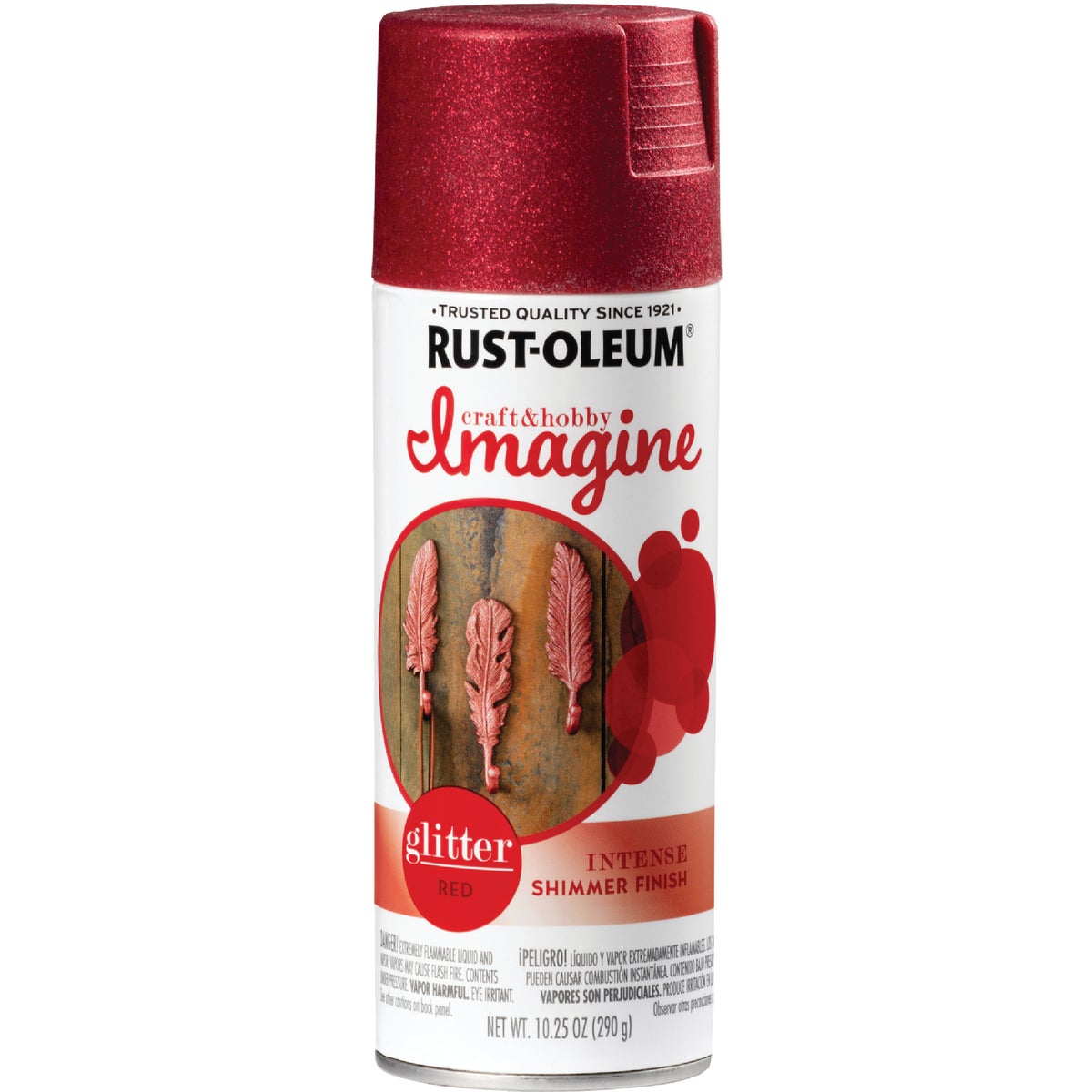 Rust-Oleum Imagine Craft & Hobby 10.25 Oz. Intense Red Glitter Spray Paint