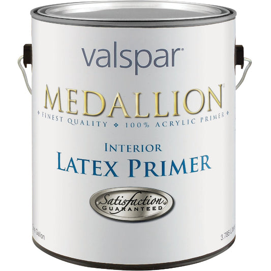 Valspar Medallion Interior Latex Primer, White, 1 Gal.