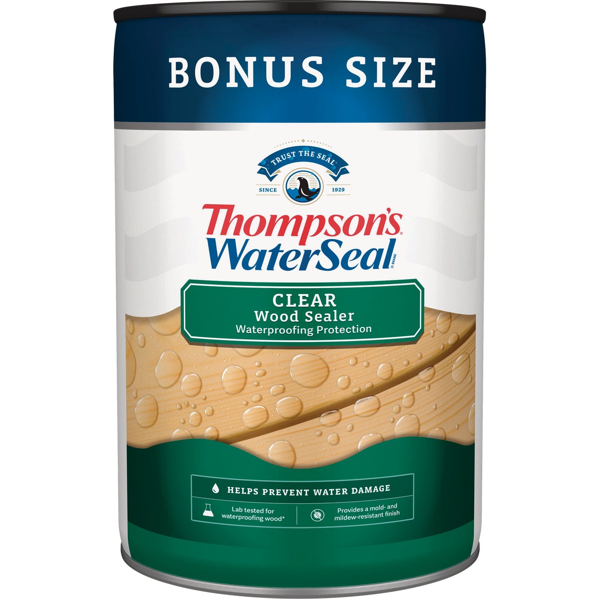 Thompsons WaterSeal Waterproofing VOC Compliant Wood Protector, Clear, 6 Gal.