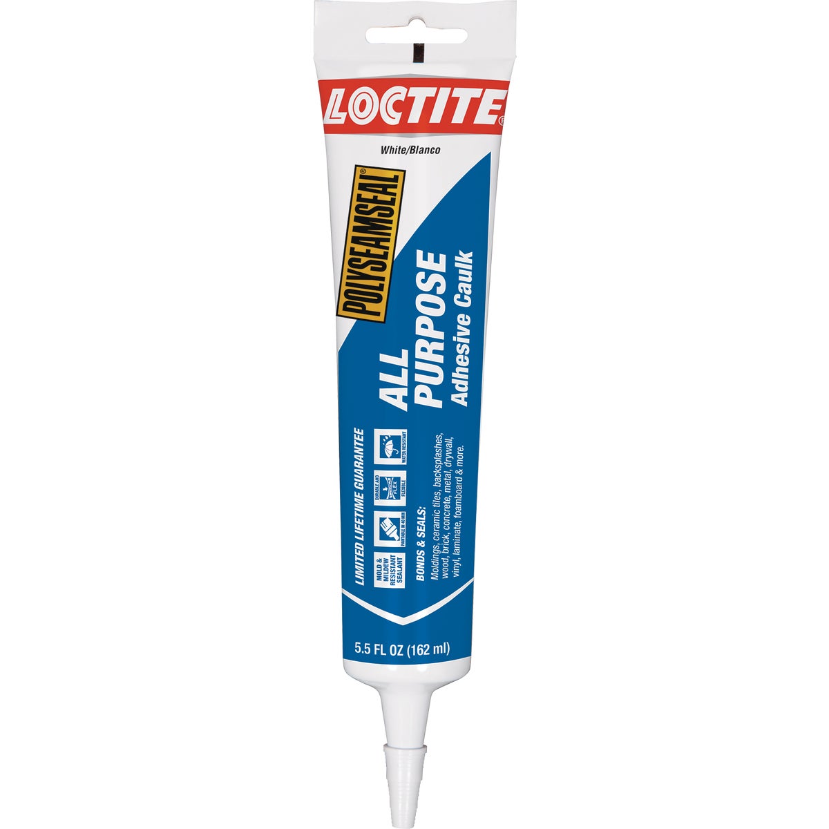 LOCTITE POLYSEAMSEAL 5.5 Oz. White Adhesive Caulk