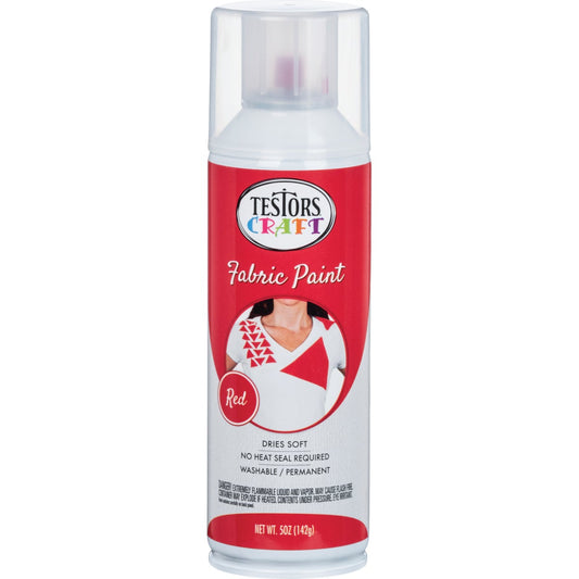 Testors Craft 5 Oz. Matte Red Fabric Spray Paint